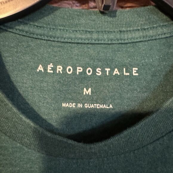 Aéropostale Men's Medium Green Rat Graphic T-Shirt Tee Original Brand Greaser - Picture 3 of 7